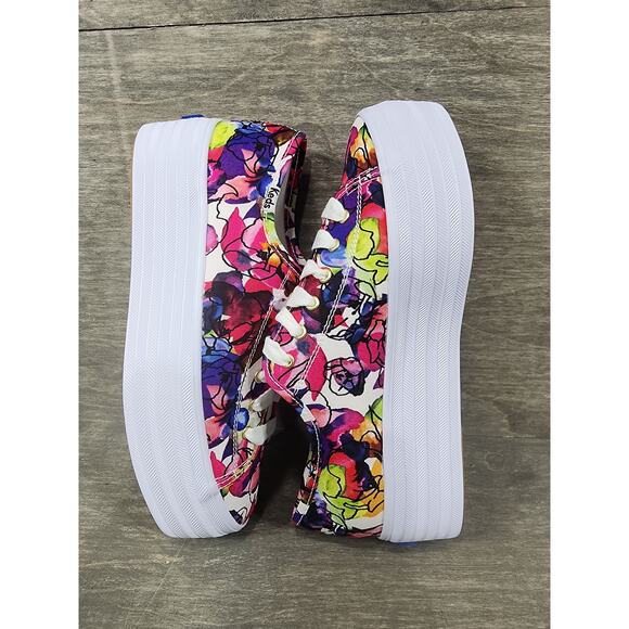 Keds Triple up Watercolor Floral sneakers Size 7 - Picture 6 of 11